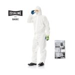 Issaline 08270n - 050 combinaison de travail jetable de base ce cat. i blanc xxl