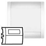 085603 - enjoliveur sagane opalis - va - et - vient et poussoir porte - ?tiquette - legrand