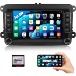 1 + 32g android 13 autoradio avec navi pour vw golf 5 polo skoda, 7 pouces cran avec gps / wifi / bluetooth ...