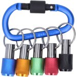 1 / 4in hex shank bit holder tournevis barre d'extension  changement rapide avec 5 douilles de couleur ...