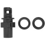 1 adaptateur de vanne d'air, connecteur de vis de tuyau d'adaptateur de vanne d'air noir pour le kayak ...