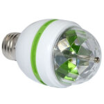 1 ampoule led rotative rgb e27 � culot h�lico�dal multicolore, 3w