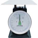 1 balance de cuisine mecanique 20 kg plateau plat inox : 25 x 25 cm - le pratique