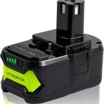 Crea - 1 batterie 18 v 5, 5 ah pour ryobi one + p108 p107 p108 p122 p104 p105 p102 p103