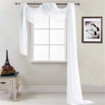 1 cantonnire transparente - dcoration mains libres en voile transparent - rideau dcoratif pour chambre ...
