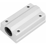 1 douille de guidage  billes pour rail long en alliage d'aluminium de 22 mm