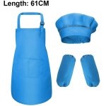 1 ensemble tablier et chapeau pour enfants et manches, tablier de chef pour enfants pour la cuisine, ...