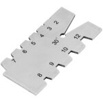 1 jauge de filetage en acier inoxydable, outil de contr�le de filetage � 30 degr�s