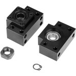 1 jeu de supports d'extr�mit� lat�raux fixes flottants pour logement de roulement, pour vis � billes ...