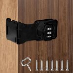 1 loquet � mot de passe � 90 � 180 degr�s pour armoire, loquet pliable � combinaison de s�curit�, serrure ...