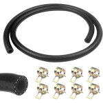 1 mtre durite essence, 6mm diamtre intrieur durite gasoil, tuyau essence avec 8pcs colliers de serrage, ...