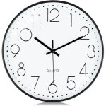 1 pack horloge murale 3d blanche de 30 cm, horloge murale silencieuse sans tic - tac, facile à lire, ... 1 pack horloge murale 3d blanche de 30 cm, horloge murale silencieuse sans tic - tac, facile à lire, ...