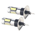 1 paire 12v h1 4014 30smd led blanc voiture brouillard drl lumire lampe 6500k ampoules