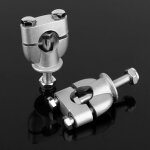 Gistuch - 1 paire 7 / 8 '22mm argent poignée barre montage montage riser pince pour atv moto Gistuch - 1 paire 7 / 8 '22mm argent poignée barre montage montage riser pince pour atv moto