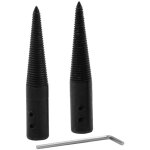 1 paire adaptateurs de broche conique filet�e de polissage bielle adaptateur filet� gauche et droite ...