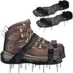 [jamais utilis�] 1 paire a�rateur de pelouse, scarificateur de pelouse scarificateur chaussures � pointes ...
