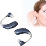 1 paire d'aides auditives son coute abs silicone rechargeable ergonomique appareil mdical bleu, dubuns ...