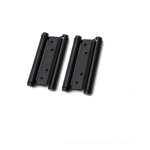 Shining house - 1 paires de charnires de porte  double action en acier inoxydable noir 76 mm