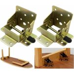 1 paire)extension de pied de table pliante autobloquante à 90 degrés, support d'étagère pliable, télescopique, ... 1 paire)extension de pied de table pliante autobloquante à 90 degrés, support d'étagère pliable, télescopique, ...