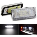- 1 paire de feux de plaque d'immatriculation qook 18 ampoules led blanches pour b mw