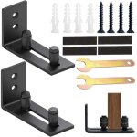 1 paire de guide - sol r�glable pour portail coulissant, rail de porte coulissante, 2 portes (pas de ...