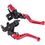 1 paire de leviers de r�servoir de matre - cylindre d'embrayage de frein de moto universels 7 / 8  (22mm) ...