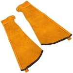 1 paire manchette soudeur pour hommes & femmes, manchons � souder en cuir de vachette & doublure antiadh�sive, ...