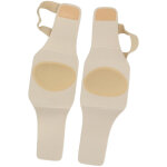 1 paire d'orth�ses plantaires de soutien, couleur chair, r�glables, antid�rapantes, avec coussinets en ...