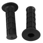 1 paire de poign�es de guidon universelles en silicone noir, 22 / 25 mm (7 / 8 ), pour moto.