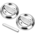 1 paire de poignées de porte encastrées en acier inoxydable - poignée de porte d'armoire ronde - poignées ... 1 paire de poignées de porte encastrées en acier inoxydable - poignée de porte d'armoire ronde - poignées ...