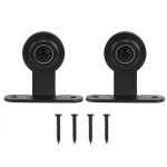 1 paire de quincaillerie de roue de rail de suspension de porte de serre agricole de porte coulissante ...