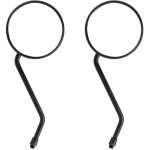 1 paire de rtroviseurs arrire universels pour motos, filetage 10 mm, noir arrondi