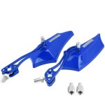 1 paire de rétroviseurs latéraux universels en alliage d'aluminium de scooter de moto de 10mm 8mm bleus ... 1 paire de rétroviseurs latéraux universels en alliage d'aluminium de scooter de moto de 10mm 8mm bleus ...