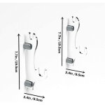 1 paire de supports d'�p�e de sabre laser, support mural de sabre de samoura�, affichage de deux �p�es ...