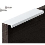 1 paquet (153, 21, 8 cm) de poign�e de cuisine invisible blanche, poign�e de meuble / salle de bain / ...