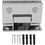 1 paquet de charni�res de porte de douche � 90�, charni�res robustes pour portes de douche en verre sans ...