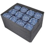 (1 pc) organisateur de garde - robe gris, organisateur de v�tements � 12 compartiments pour v�tements, ...