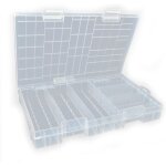 1 pcs bote  piles en plastique, bote de rangement pour piles botier de rangement de batterie transparent ...