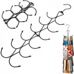 1 pcs cintre foulard, organisateur d'�charpes avec 12 crochets, cintre porte ceinture cravate pliable, ...