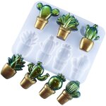 1 pcs moule � cactus moule en silicone �poxy moule � cactus moules en silicone pour r�sine moule d'ornement ...