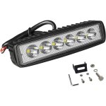 1 pcs phare led, 6 pouces 18w projecteur barre led 12v pour moto voiture camion suv bateau