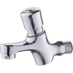 1 pcs robinet mural à un trou à fermeture automatique - Économiseur d'eau froide en cuivre - pour toilettes ... 1 pcs robinet mural à un trou à fermeture automatique - Économiseur d'eau froide en cuivre - pour toilettes ...