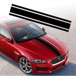 1 pi�ce 124 cm capot de voiture stripe autocollant racing body side stripe decal toit jupe pare - chocs ...