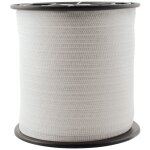 1 pi�ce 2cm bandeau blanc: bande de cl�ture �lectrique 2cm de long 200m x 4 conducteurs acier 0. 16mm ...