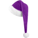 1 pice (3275cm) chapeau de nol long violet, chapeau de nol pour hommes et femmes adultes, chapeau ...