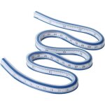 1 pi�ces 60cm r�gle courbe flexible, r�gle courbe en plastique, r�gle � mesurer pour studio, dessin, ...