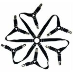 1 pi�ces attache drap housse, tendeur drap housse, drap housse drap attaches r�glable 6 c�t�s, feuilles ...