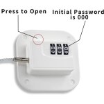 (1 pi�ce, blanc) serrure de r�frig�rateur sans cl�, serrure de r�frig�rateur sans s�curit� pour enfants ...