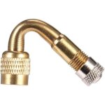 1 pi�ces extensions de valve pneu 45 degr�s en cuivre, embout gonflage velo avec clapet anti retour trottinett ...