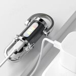 1 pi�ce lampe de poche lampes porte - cl�s super lumineuse �tanche rechargeable multifonction portecl�s ...